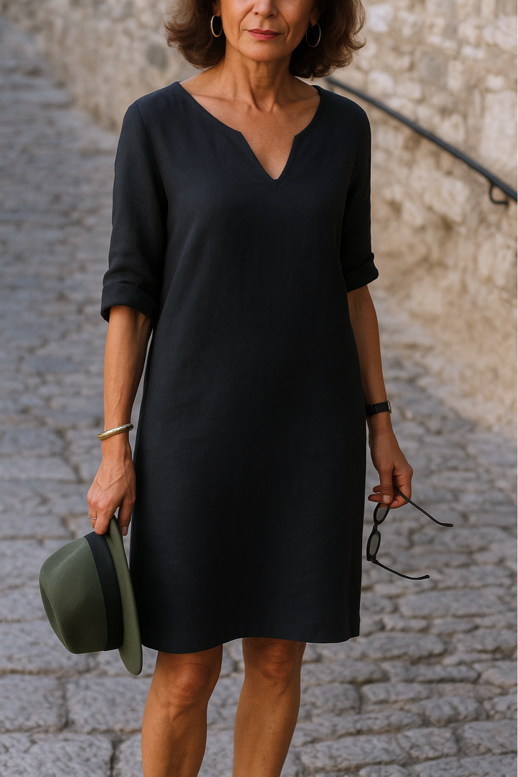 REBECKA™ | Elegant klänning med V-ringning