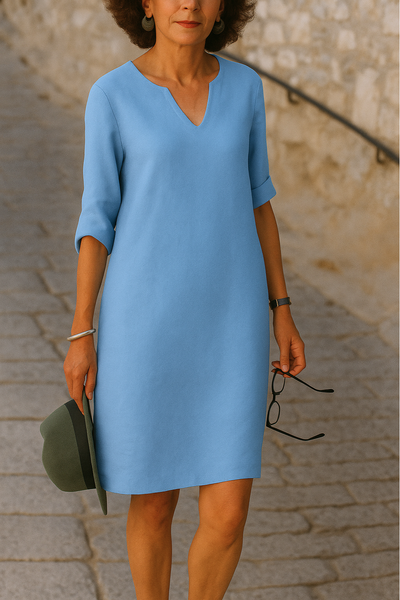 REBECKA™ | Elegant klänning med V-ringning