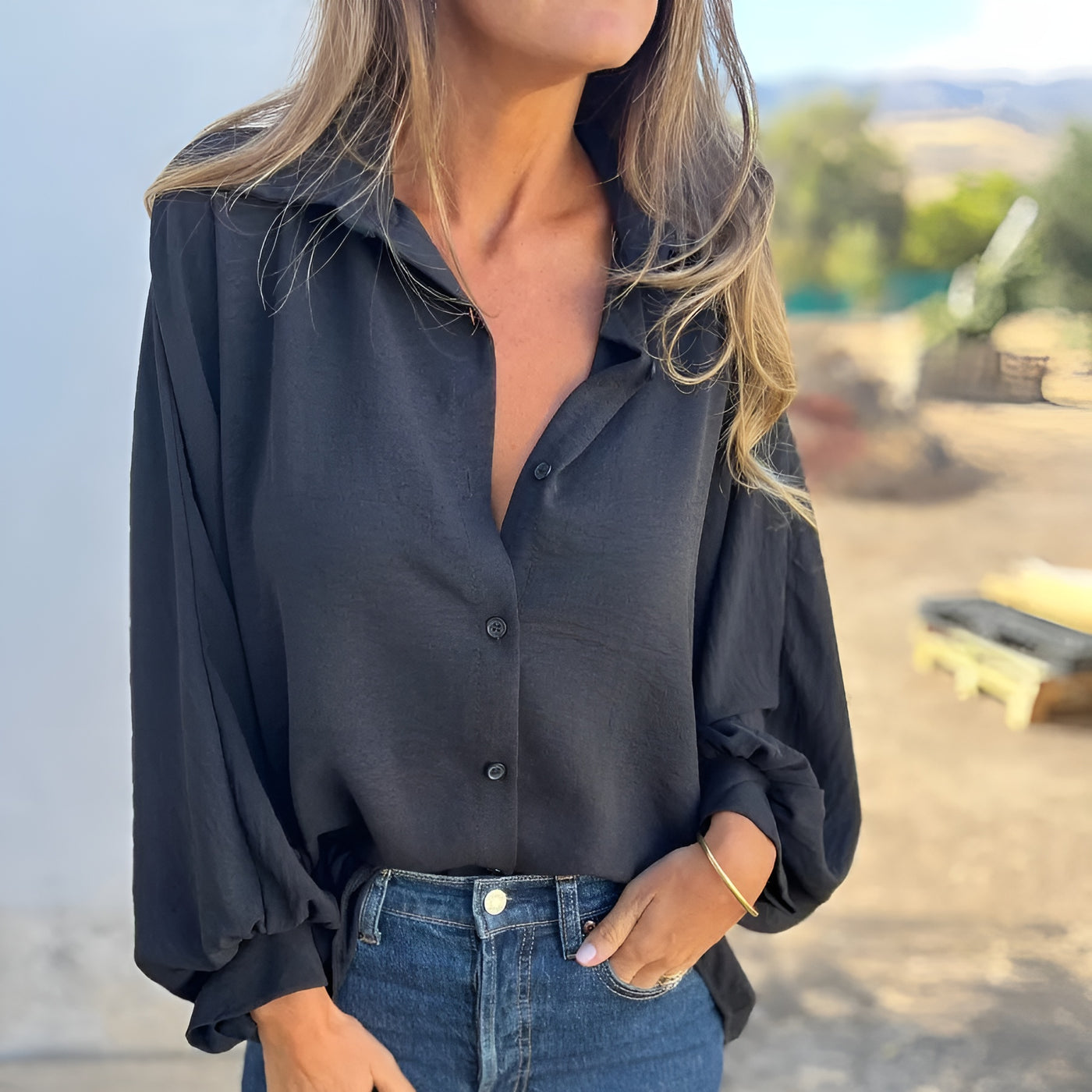 AMANDA™ |  Elegant oversize blus