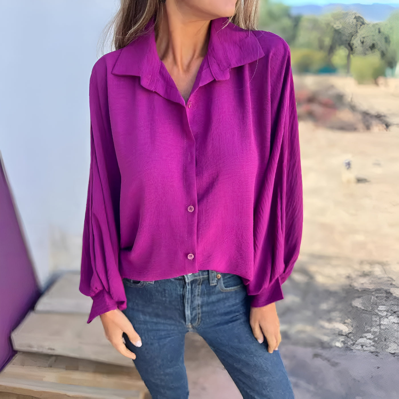 AMANDA™ |  Elegant oversize blus