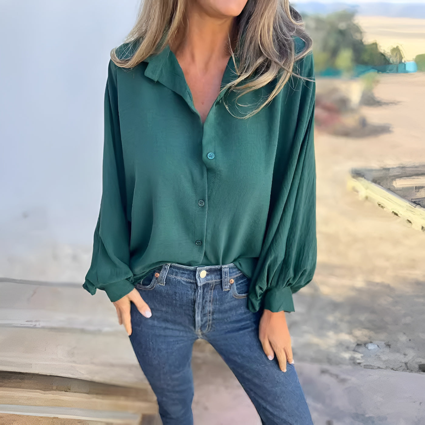 AMANDA™ |  Elegant oversize blus