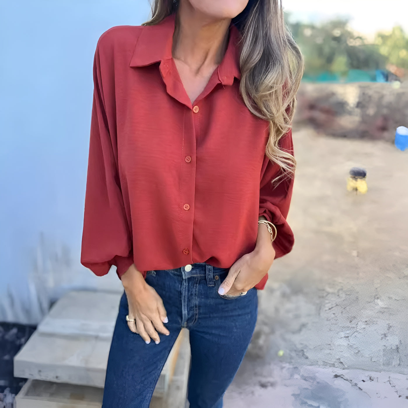 AMANDA™ |  Elegant oversize blus