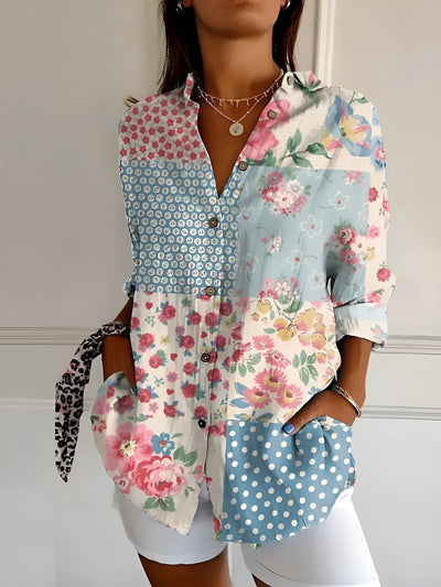 LINNEA™ - Elegant blommig blus