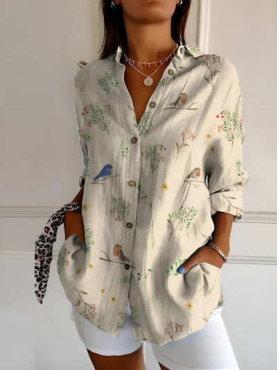 LINNEA™ - Elegant blommig blus