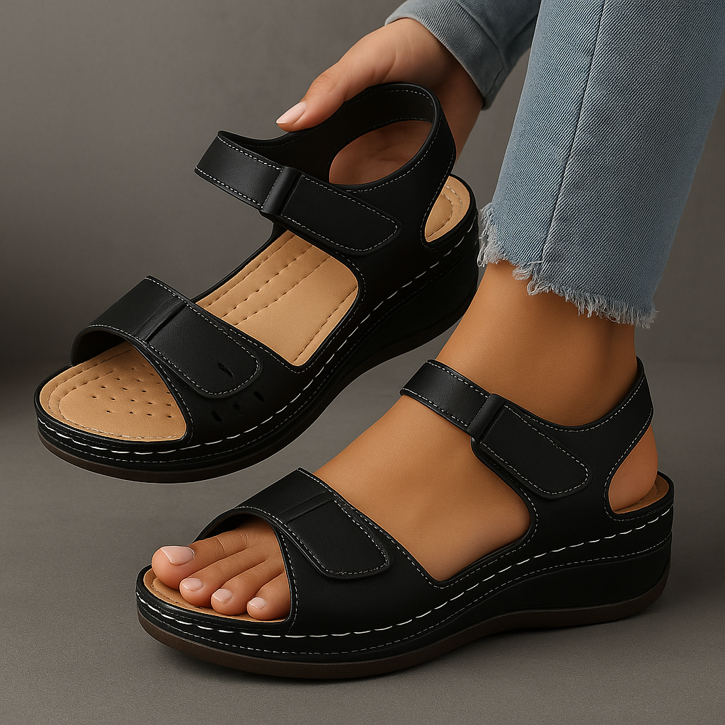 CELINE™ - Ortopediska sandaler med kilklack