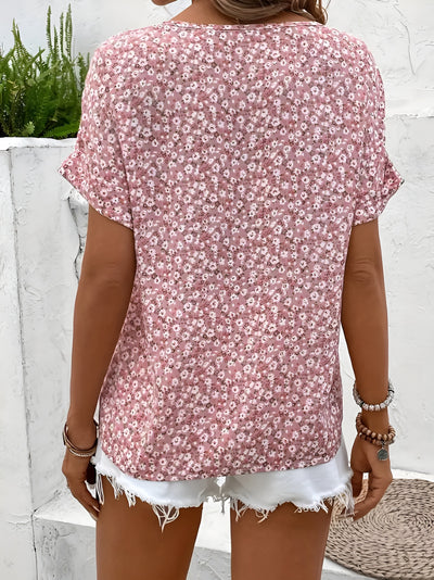 KATRIN™ - Elegant sommarblommig topp