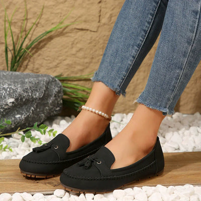 LYNN™ -  Mjuka loafers i vintagestil med rosett för dam
