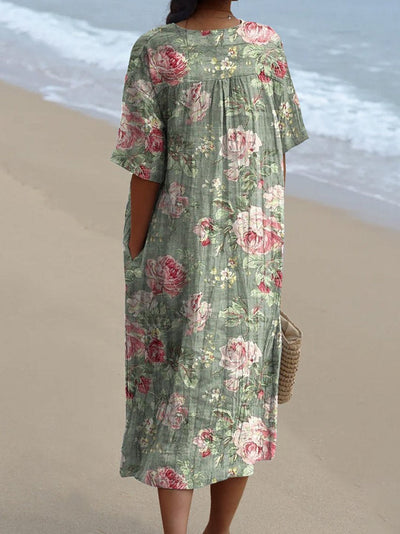 LENA™ - VINTAGE BLOMKLÄNNING
